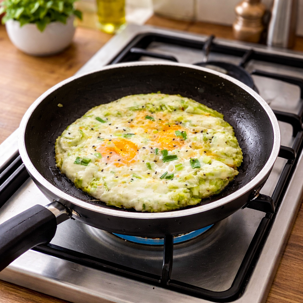 Cheesy Zucchini Egg Nest