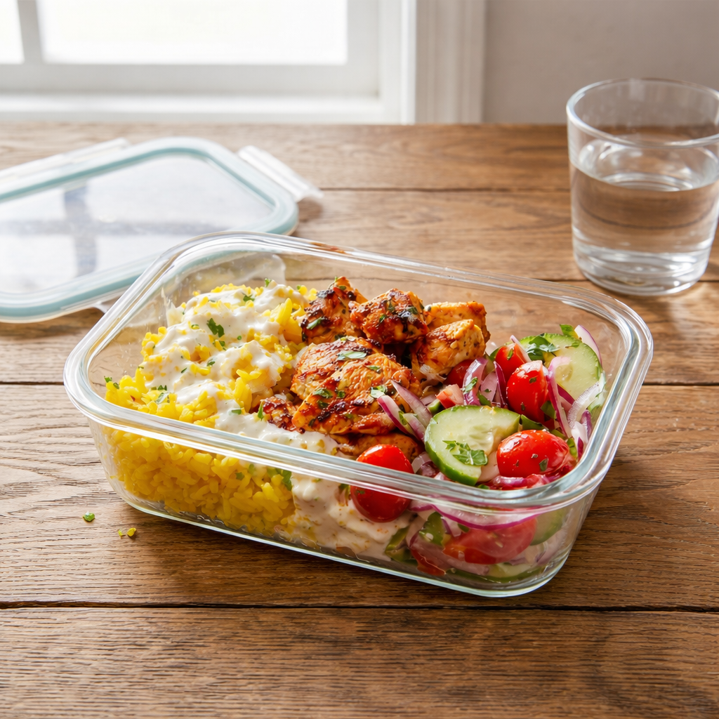 High Protein Chicken Shawarma Bowl