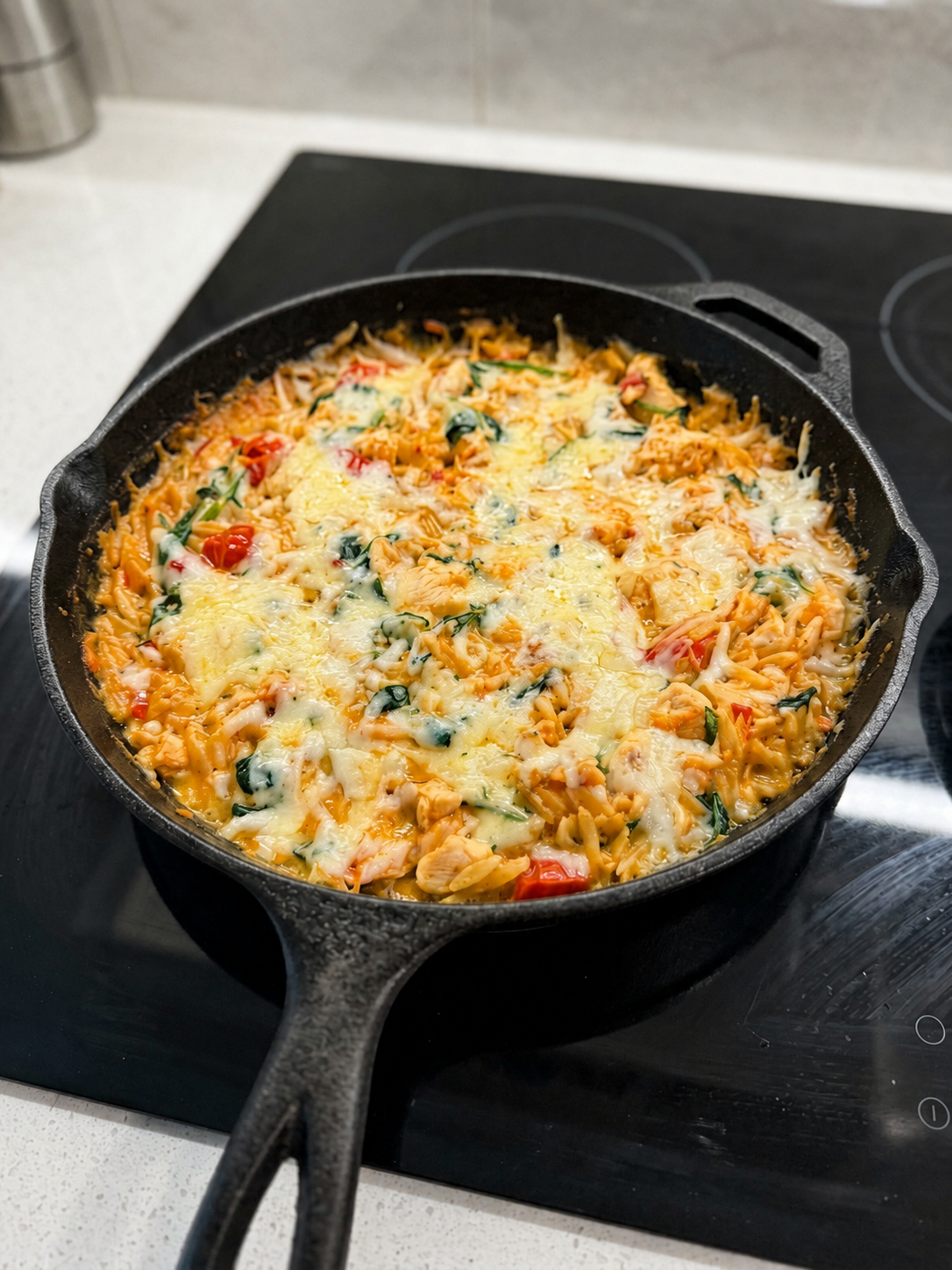Chicken Orzo Skillet