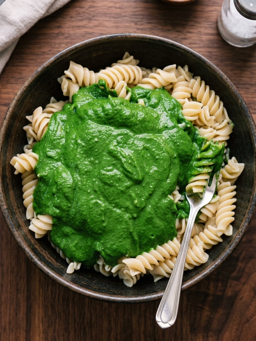 Creamy High Protein Pesto with Kale and Spinach