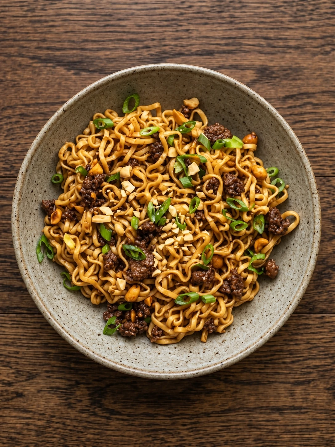 Pork and Peanut Dragon Noodles