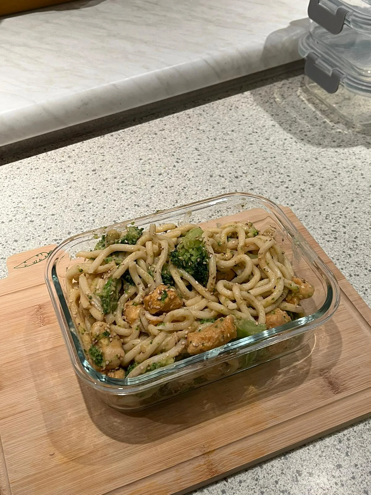 Peanut Udon Noodles with Chicken
