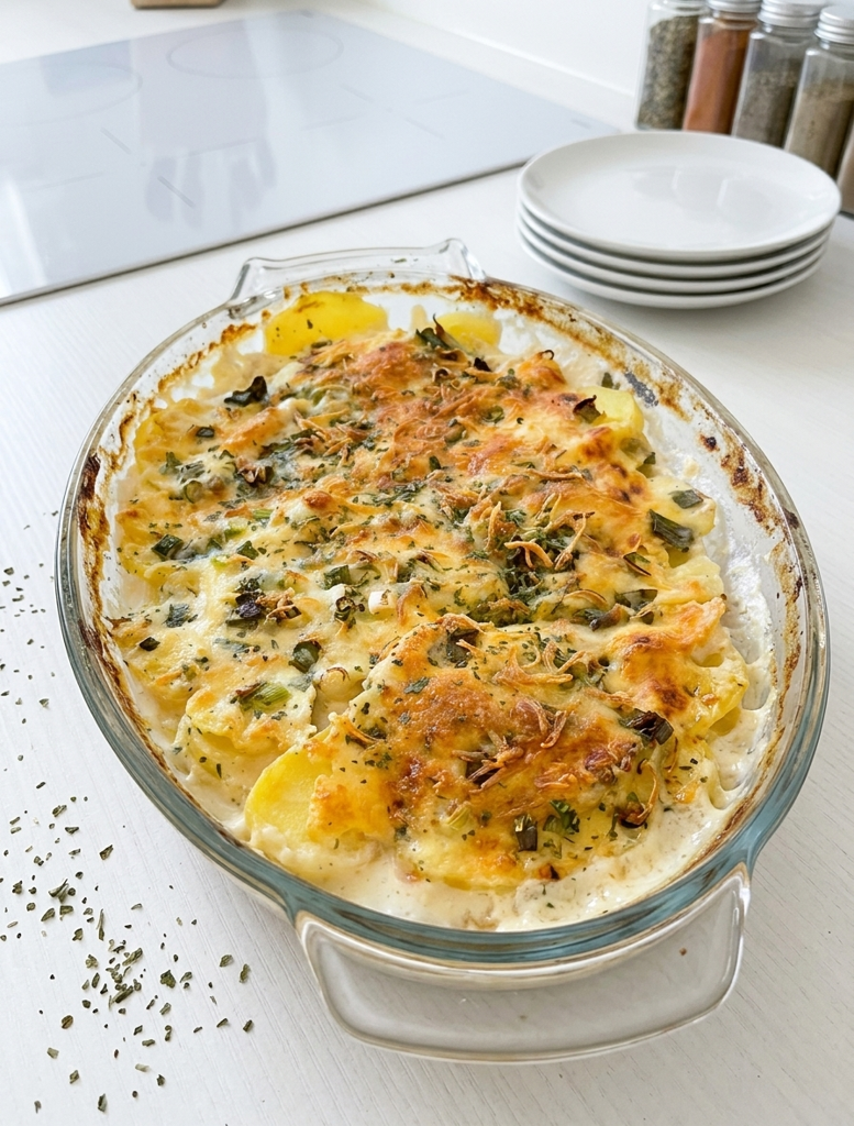 Low-calorie Potato Gratin