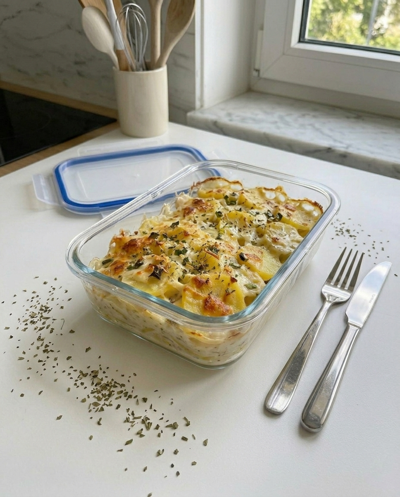 Light Mozzarella Chicken Pasta Bake