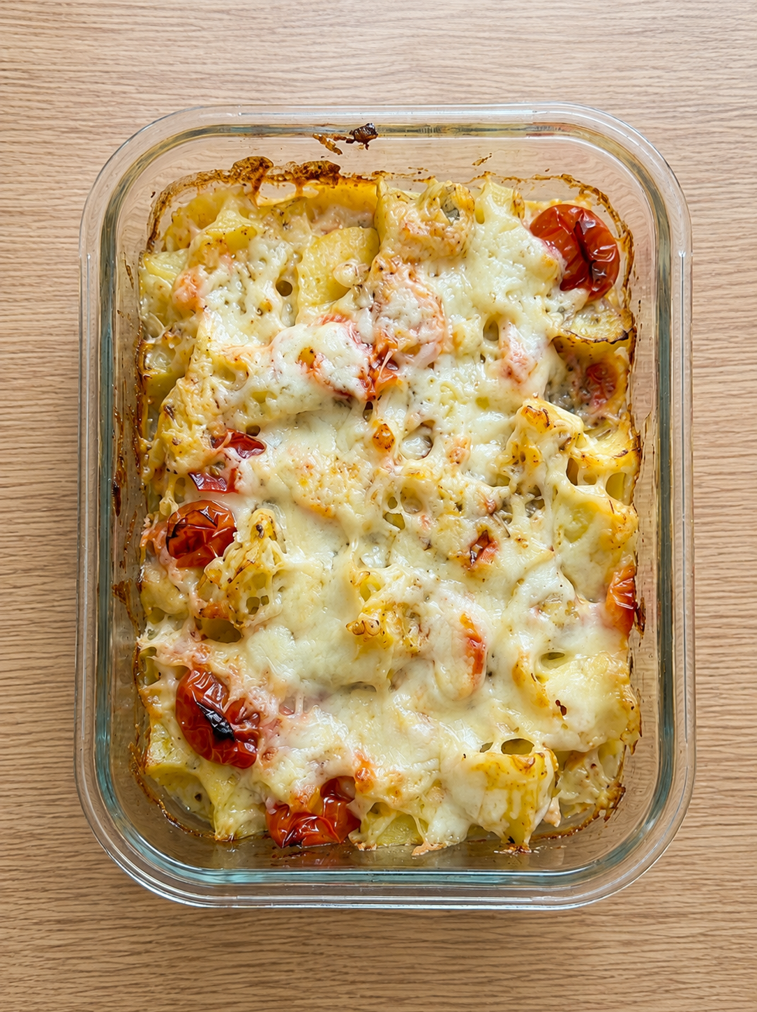 Oven Baked Potatoes with Feta & Tomatoes