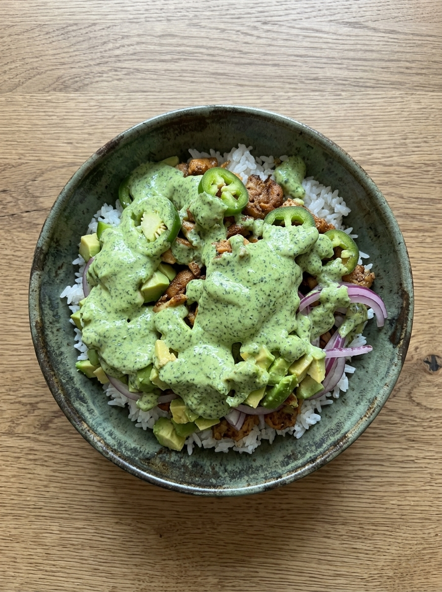Smoky Chicken Thighs with Green Goddess Sauce