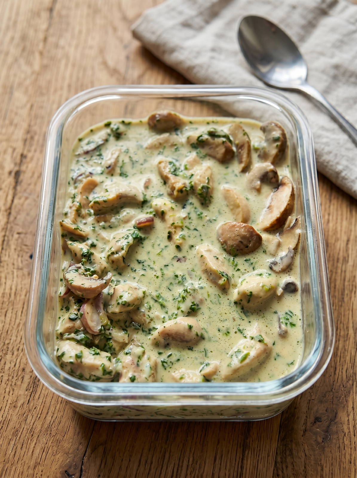Creamy High-Protein Chicken and Spinach Skillet