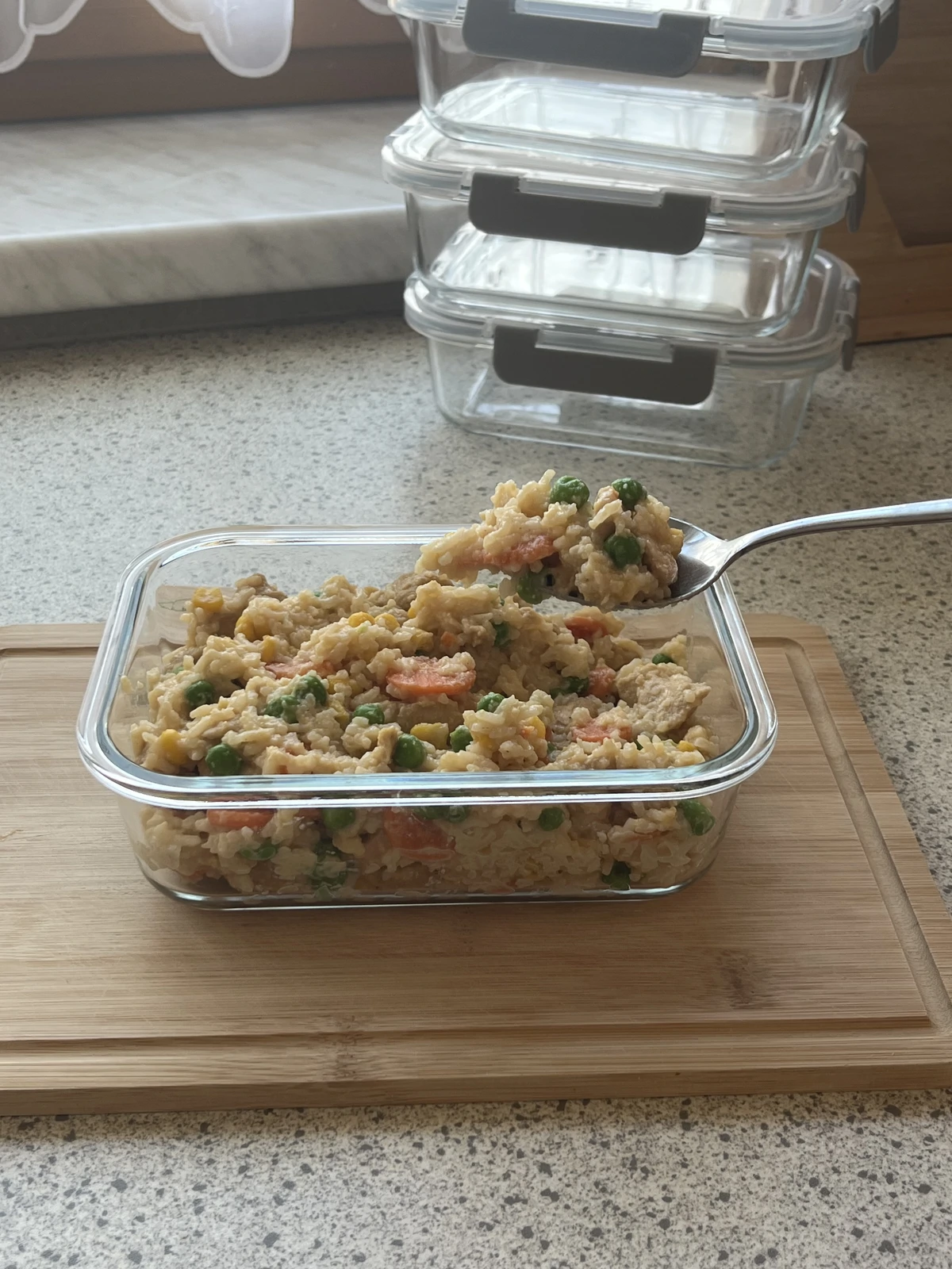 Honey Garlic Chicken Fried Rice