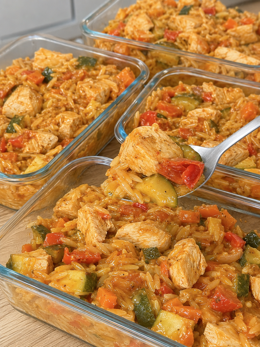 Creamy Orzo Chicken Skillet