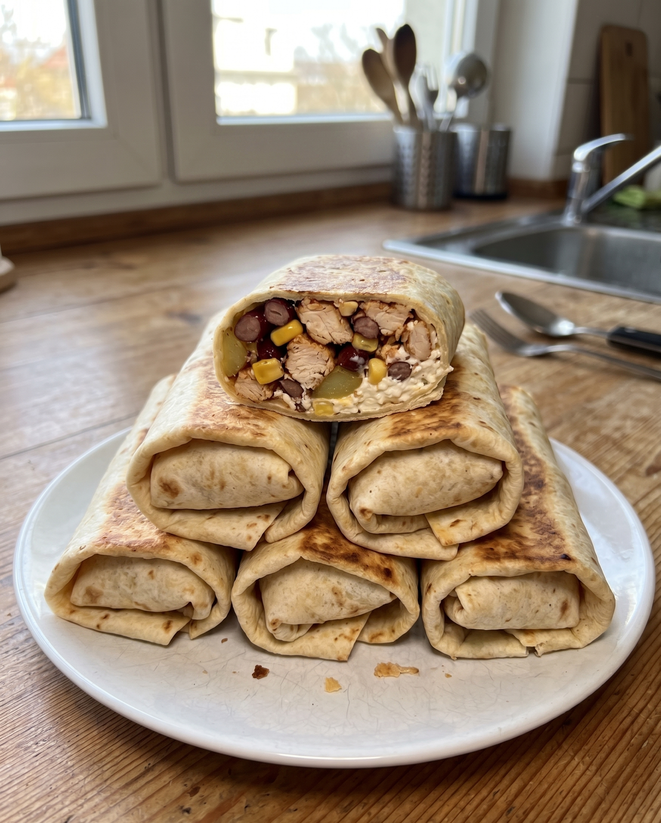 High-Protein Fitness Burritos