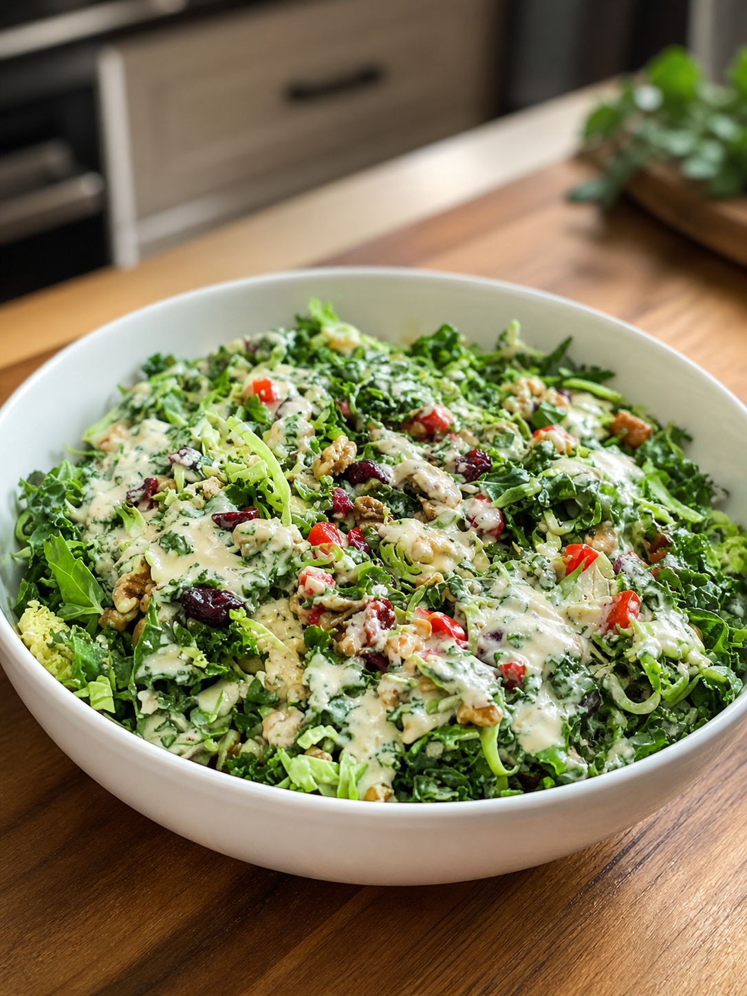 Meal Prep Salad with Kale, Chickpeas, and Tahini Dressing