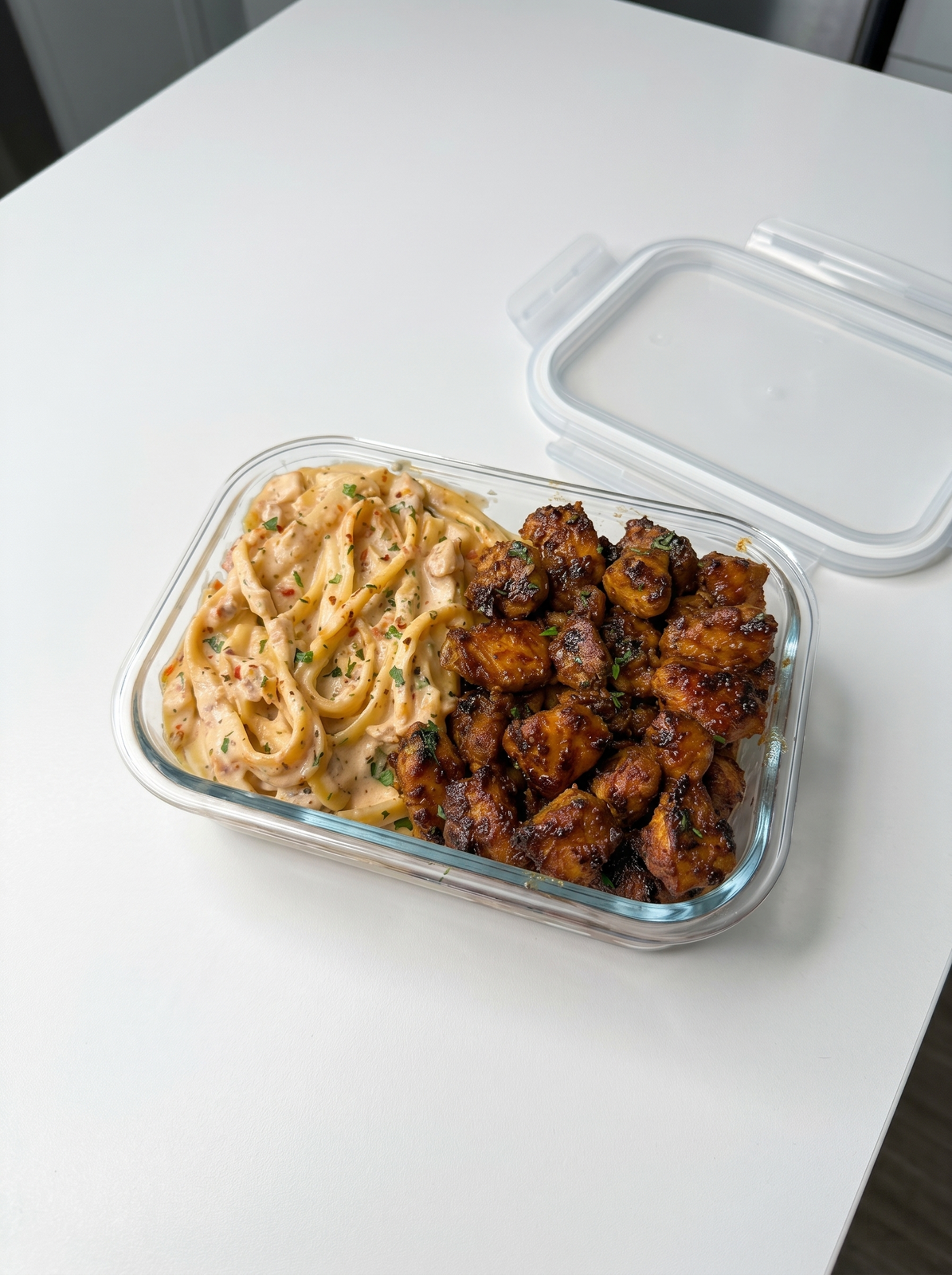 Honey Butter Chicken Alfredo Pasta