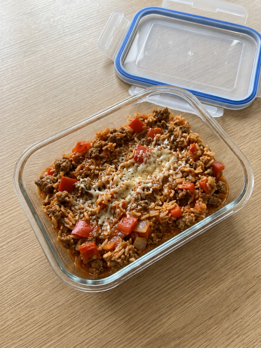 Bulking Rice and Ground Beef Skillet