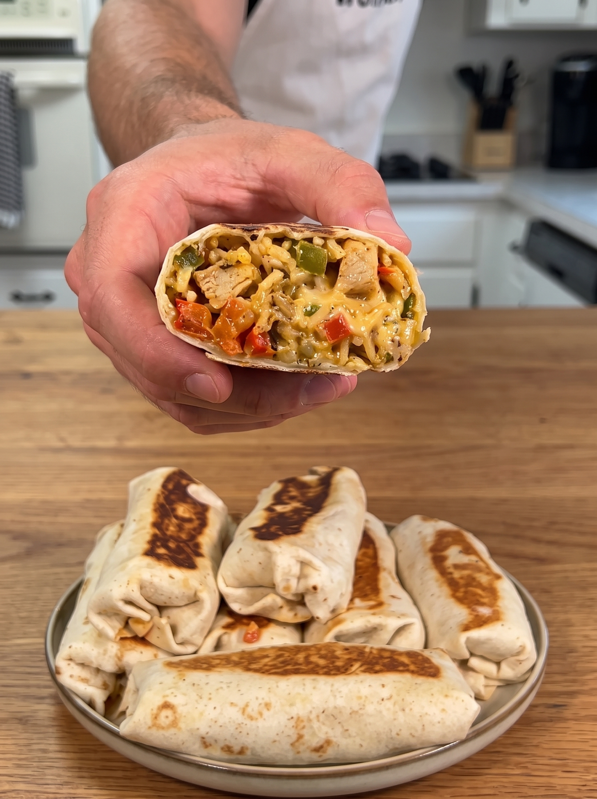 Creamy Cajun Chicken Burrito Meal Prep