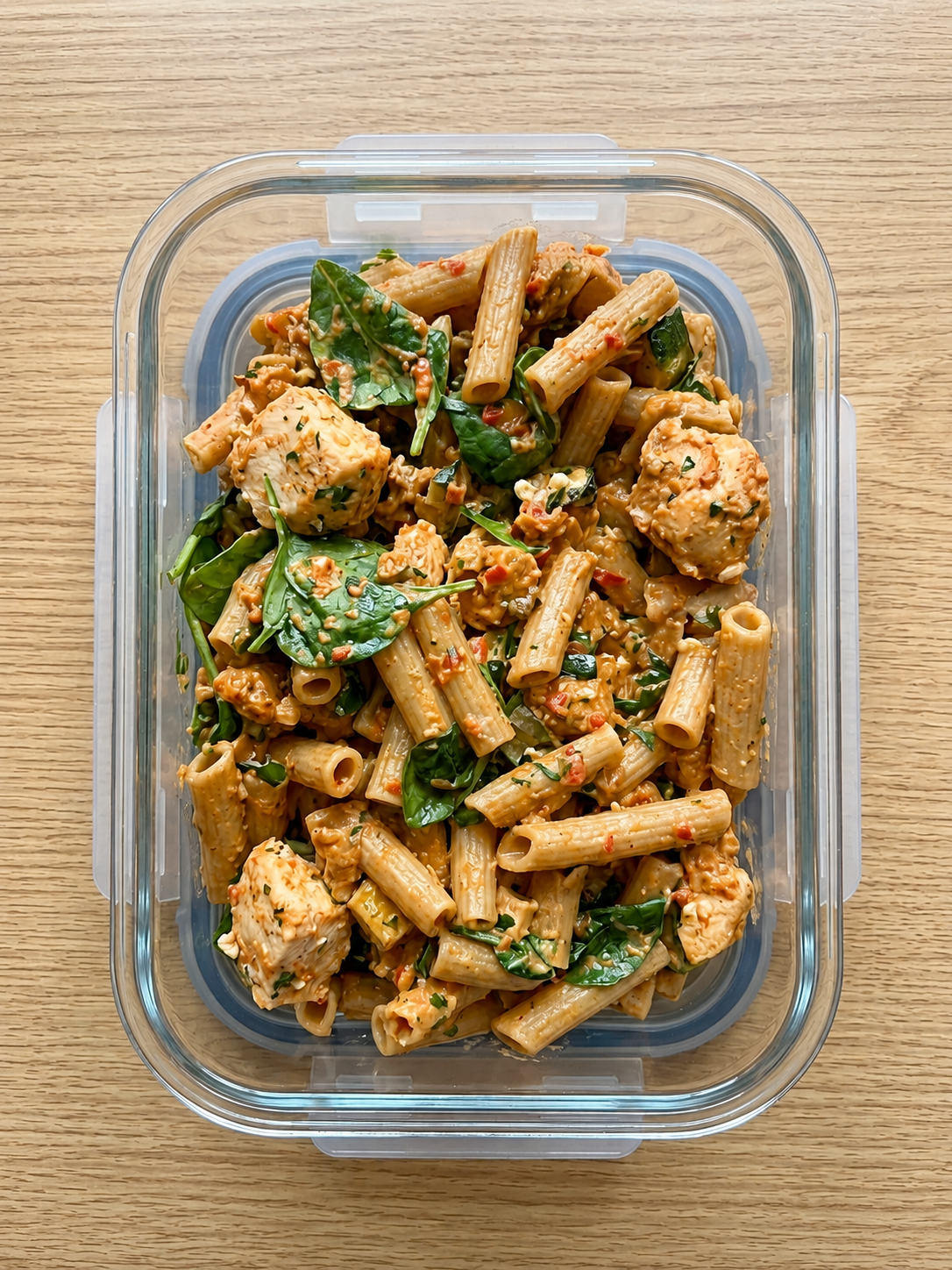 High-Protein Chicken Bell Pepper Pasta
