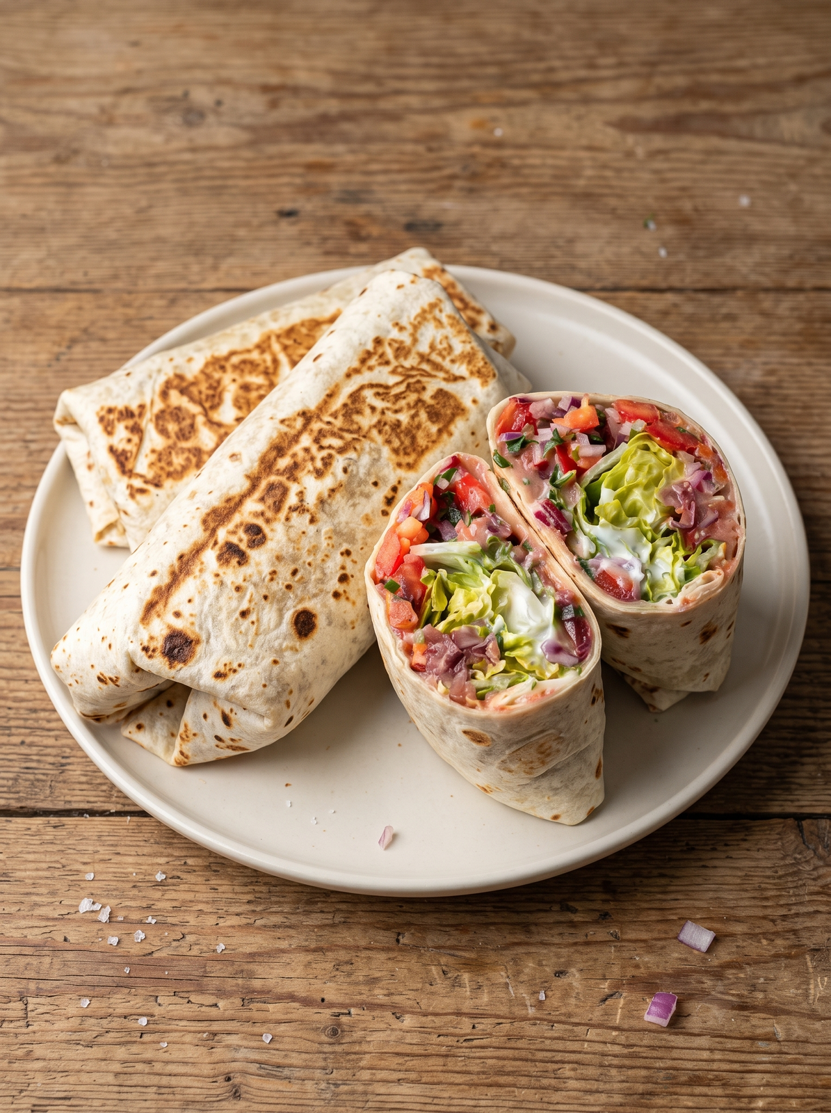 No-Cook Kidney Bean Summer Wrap