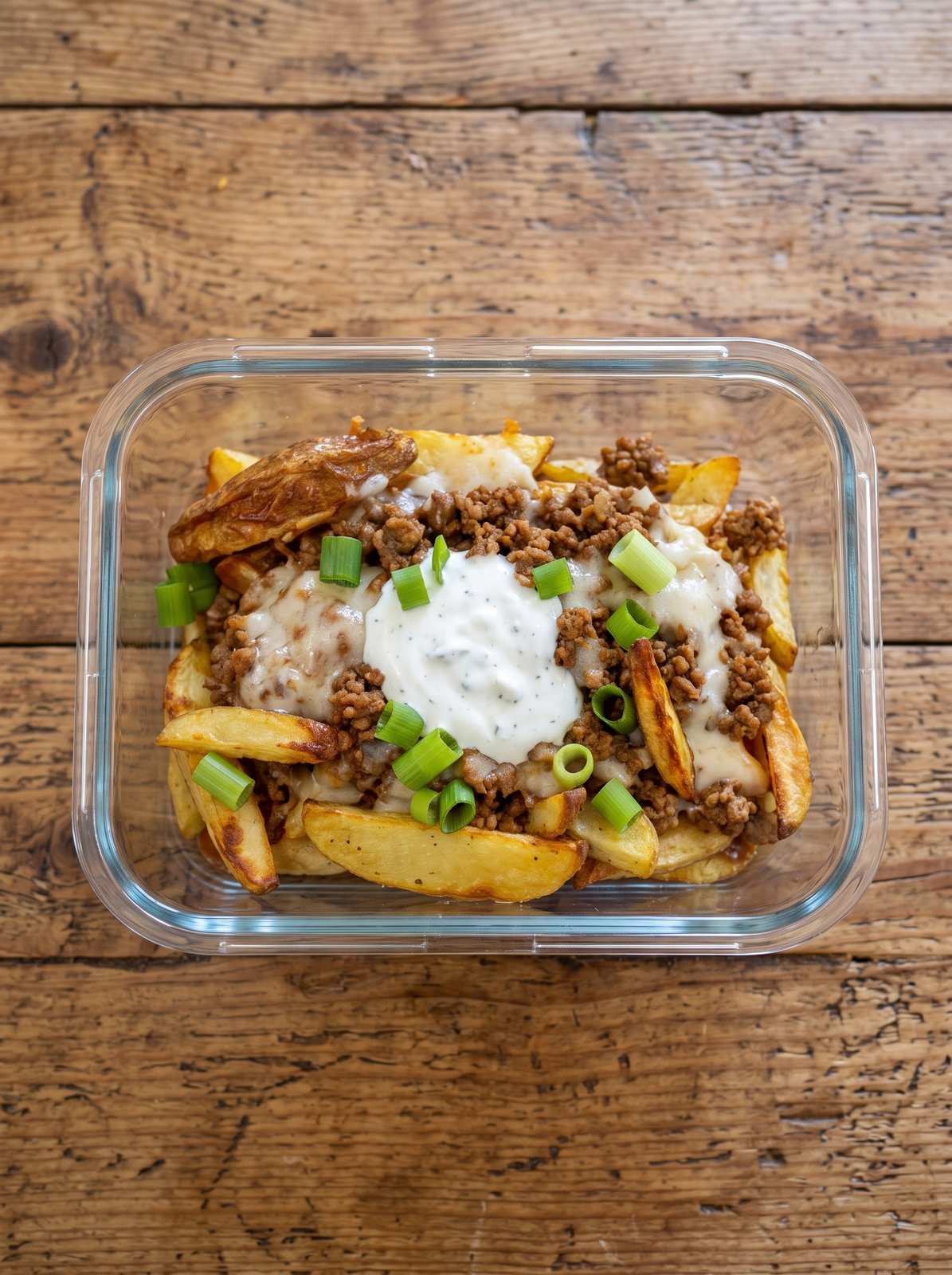 BBQ Beef Loaded Fries Meal Prep