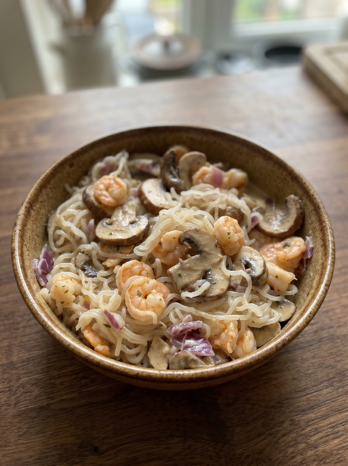 High-Protein Diet Pasta with Shrimp