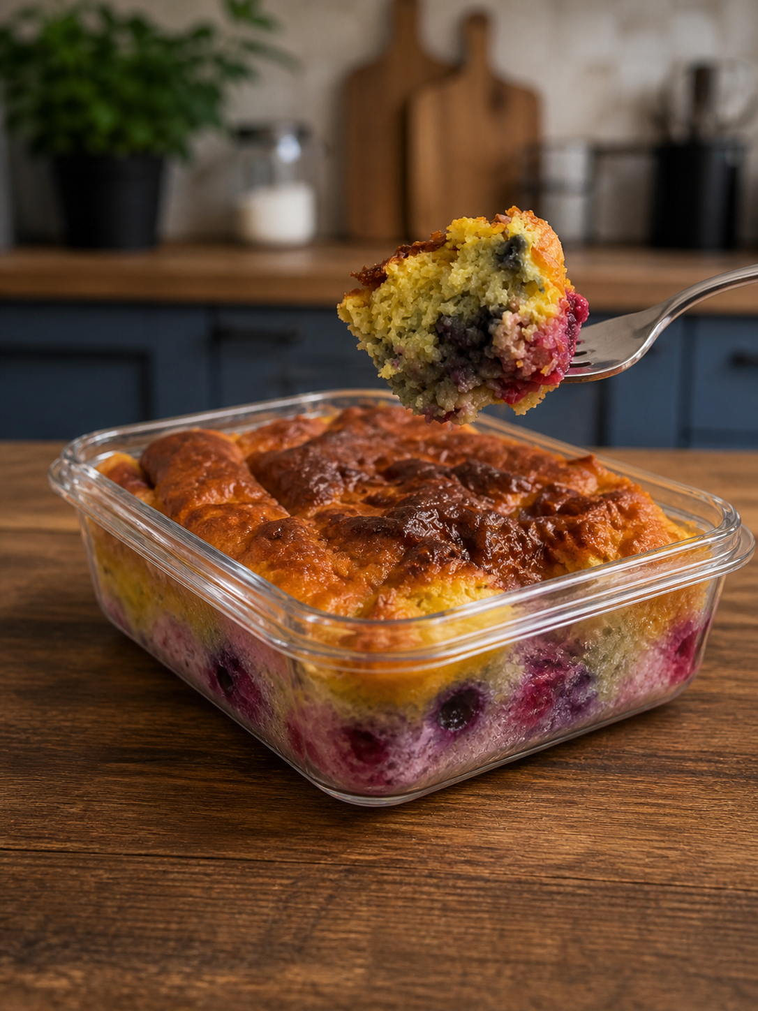High-Protein Berry Pancake Bowl