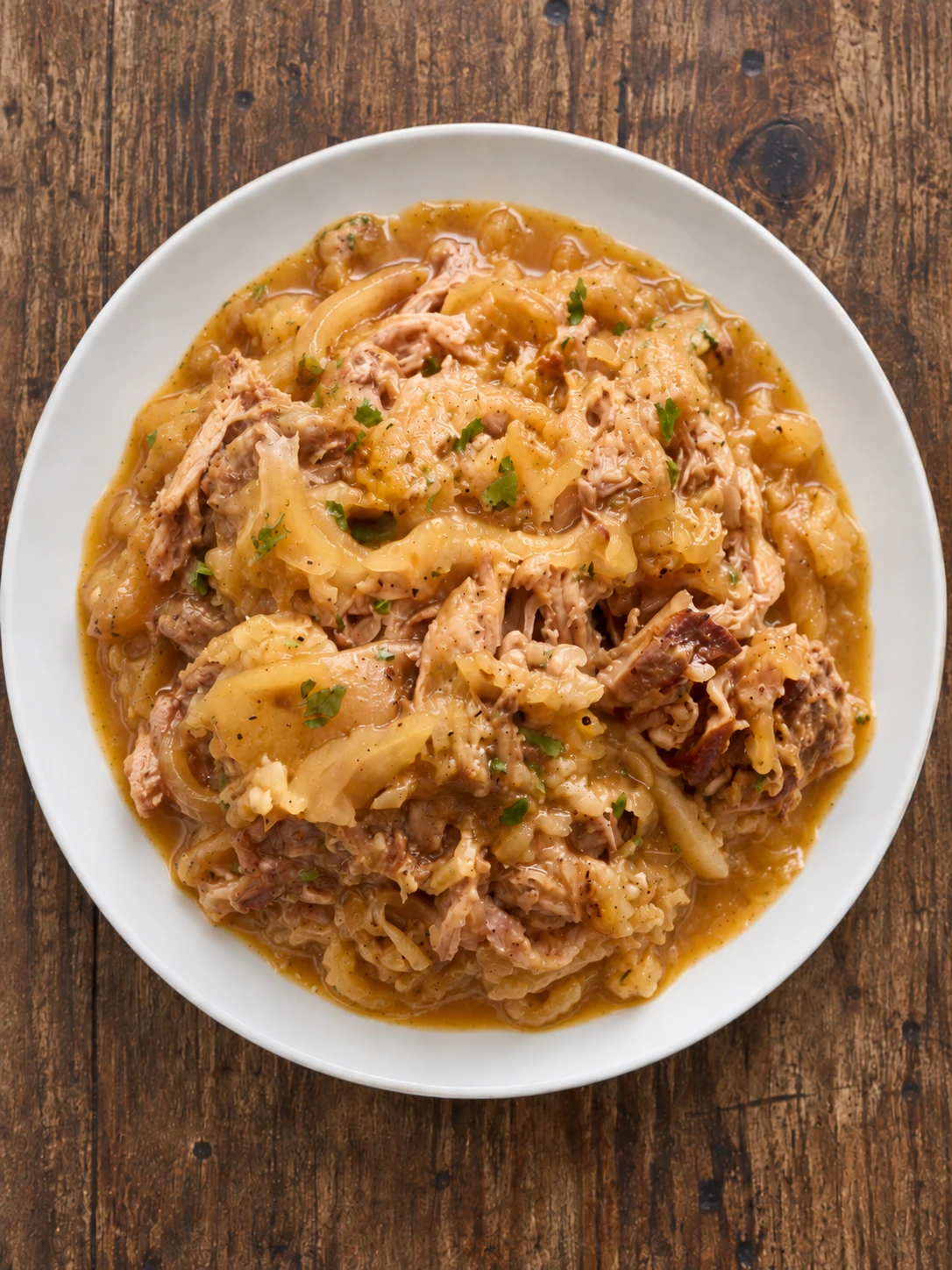 Pork and Sauerkraut with Apples